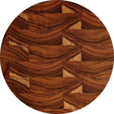 Teak Close-up of Teak cutting board